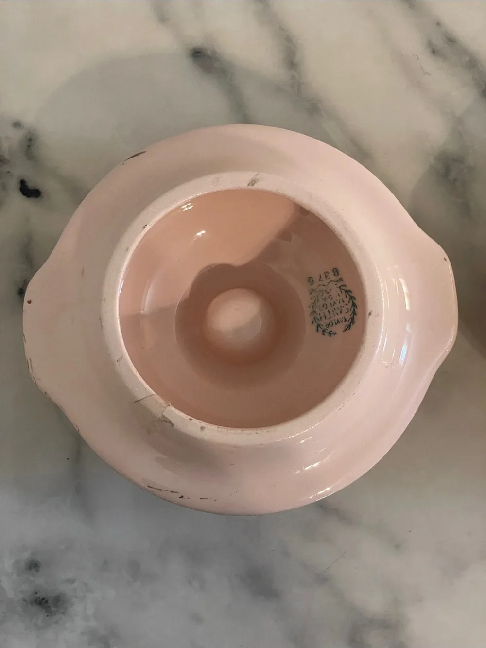 Taylor Smith Taylor Ceramic Light Pink and Gold Candle Stick Holders - Picture 8 of 10